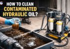 How to clean contaminated hydraulic oil?