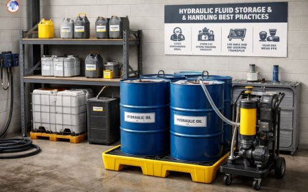 Hydraulic fluid storage and handling best practices