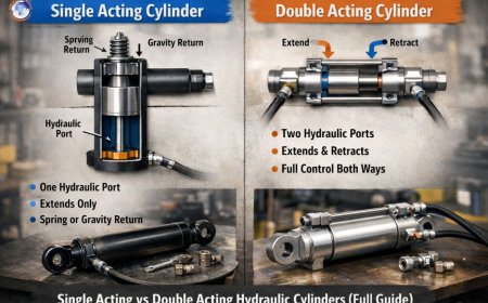 Single acting vs double acting hydraulic cylinders (full guide)