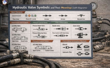 Hydraulic valve symbols and their meanings (with diagrams)