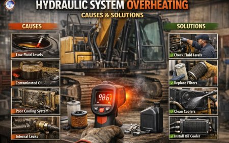 Hydraulic system overheating causes & solutions