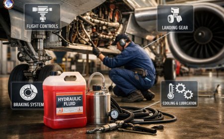 Role of hydraulic fluids in aviation systems ?