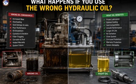 What happens if you use the wrong hydraulic oil?