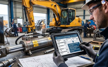 Hydraulic cylinder sizing calculator for heavy loads