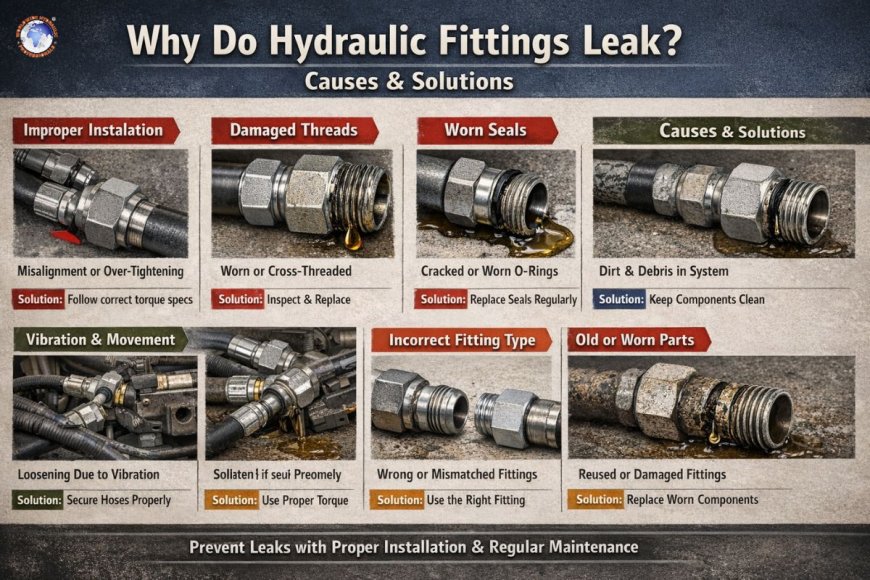 Why do hydraulic fittings leak? causes & solutions
