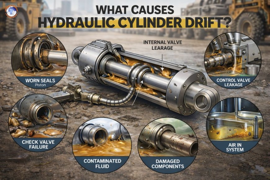 What causes hydraulic cylinder drift?