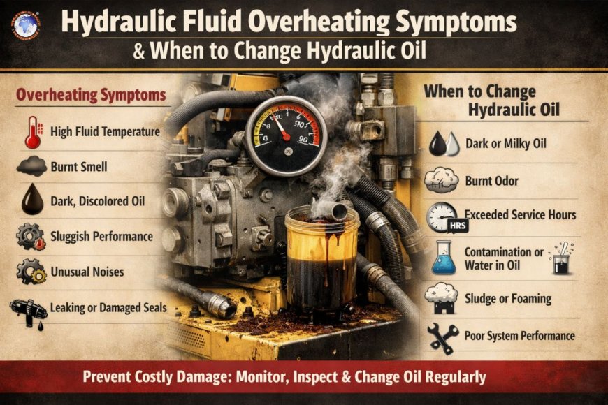 Hydraulic fluid overheating symptoms,when to change hydraulic oil