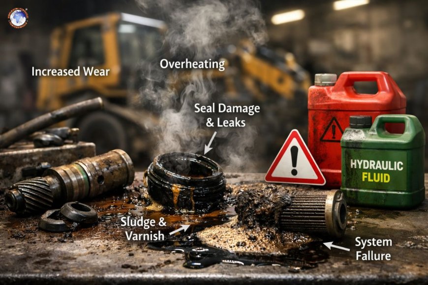 What happens if you use the wrong hydraulic fluid?