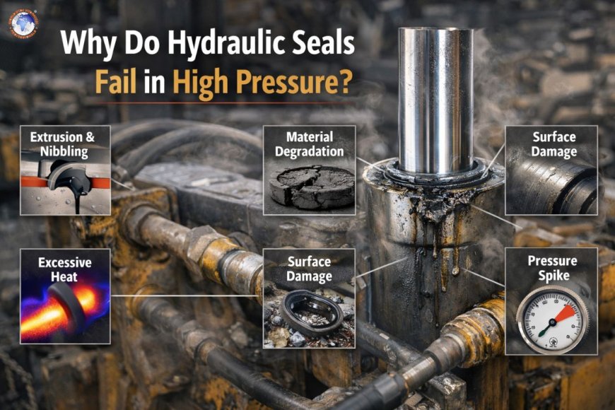 Why do hydraulic seals fail in high pressure?