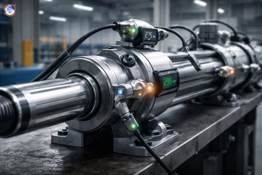 How are smart sensors integrated into pull cylinders?