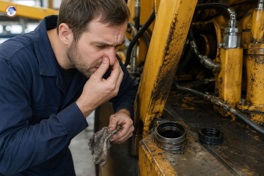 Hydraulic oil smells burnt: can I still use it?