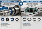 What is the difference between dynamic and static hydraulic seals?