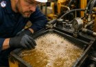 What causes hydraulic fluid foaming?