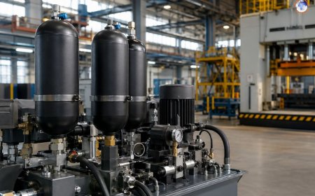 Industrial uses of hydraulic accumulators