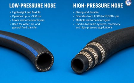 What is the difference between low-pressure and high-pressure hoses?