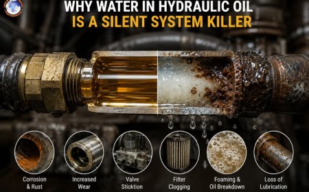 Why water in hydraulic oil Is a silent system killer?