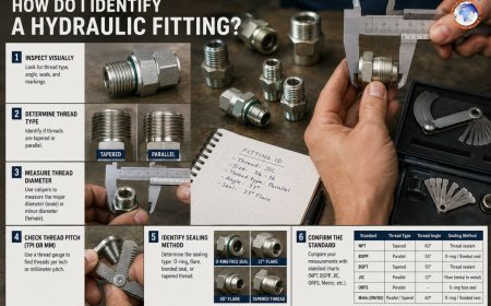 How do I identify a hydraulic fitting?