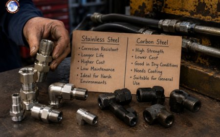 Are stainless steel hydraulic fittings better than carbon steel?