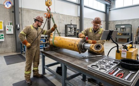 Hydraulic cylinder repair safety procedures