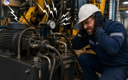 Hydraulic system noise problems in industrial machines