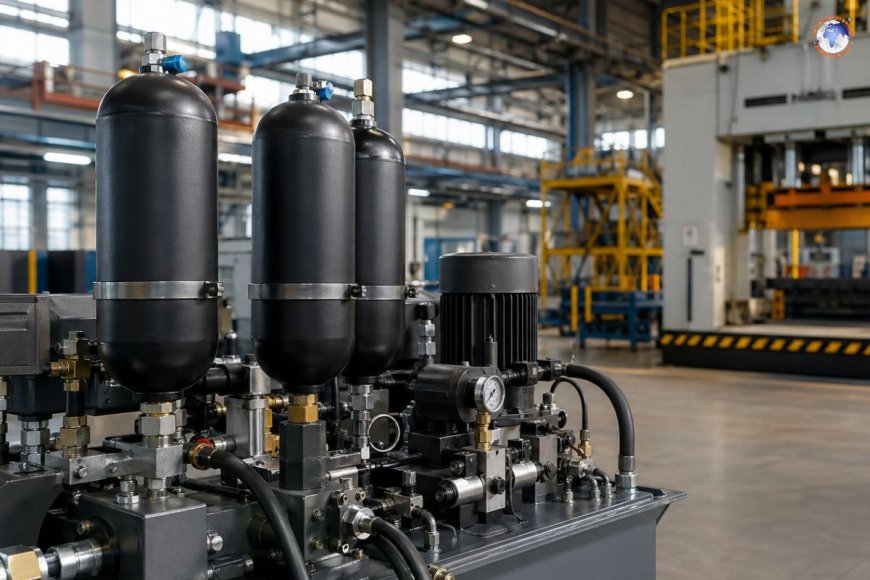 Industrial uses of hydraulic accumulators