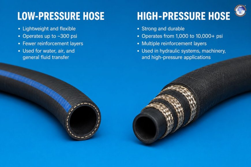 What is the difference between low-pressure and high-pressure hoses?