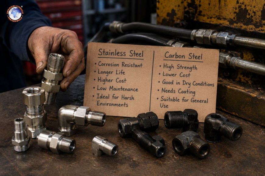 Are stainless steel hydraulic fittings better than carbon steel?
