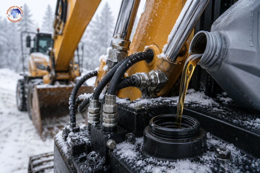Which hydraulic fluid works best in cold weather?