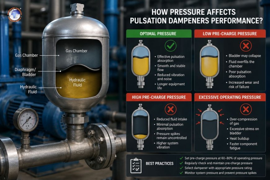 How does pressure affect Pulsation Dampeners performance?