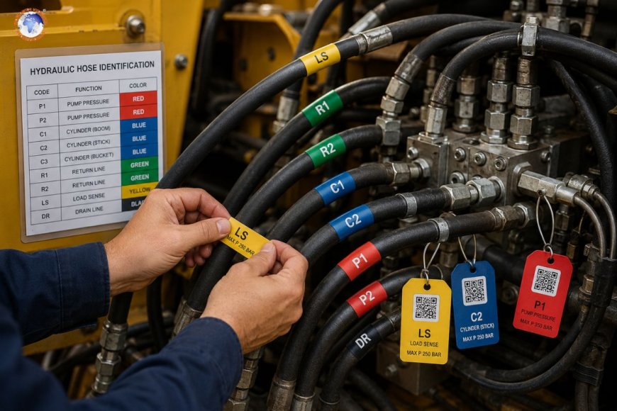 Hydraulic hose labelling: Smart ways to mark and Identify hoses