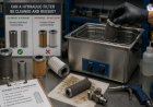 Can a hydraulic filter be cleaned and reused?