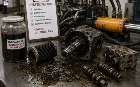Hydraulic system failure due to oil problems