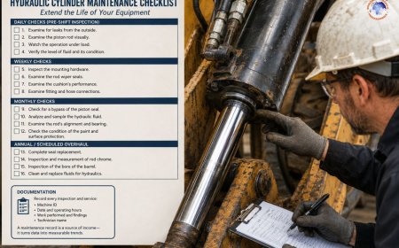 Hydraulic cylinder maintenance checklist: extend the life of your equipment