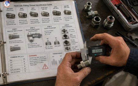 How to identify hydraulic fitting thread types?