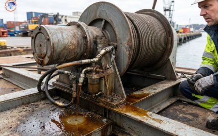 How can leaks or contamination affect a hydraulic winches?