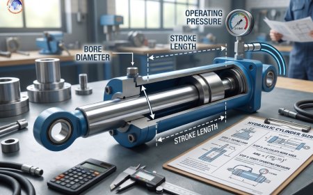 How to size a hydraulic cylinder: Bore, Stroke & Pressure explained