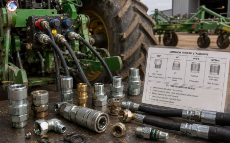 Agricultural hydraulics: choosing fittings for farm machinery