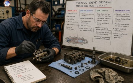 What causes hydraulic valve sticking and how to fix it?
