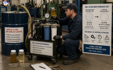 Why new hydraulic oil still needs filtering before use?