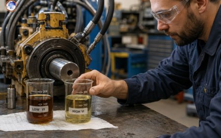 What is the role of viscosity index in hydraulic fluid performance?