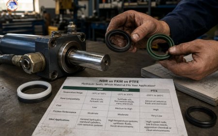 NBR vs FKM vs PTFE hydraulic seals: which material fits your application?