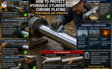 How to protect hydraulic cylinder rod chrome plating from damage and corrosion ?
