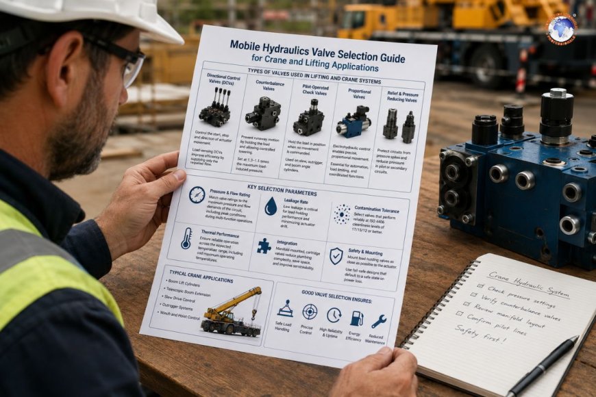 Mobile hydraulics valve selection guide for crane and lifting applications