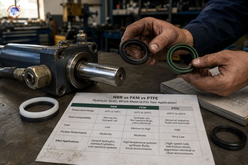 NBR vs FKM vs PTFE hydraulic seals: which material fits your application?