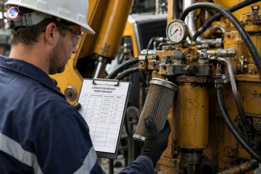 How often should you change hydraulic filter elements? A condition-based approach