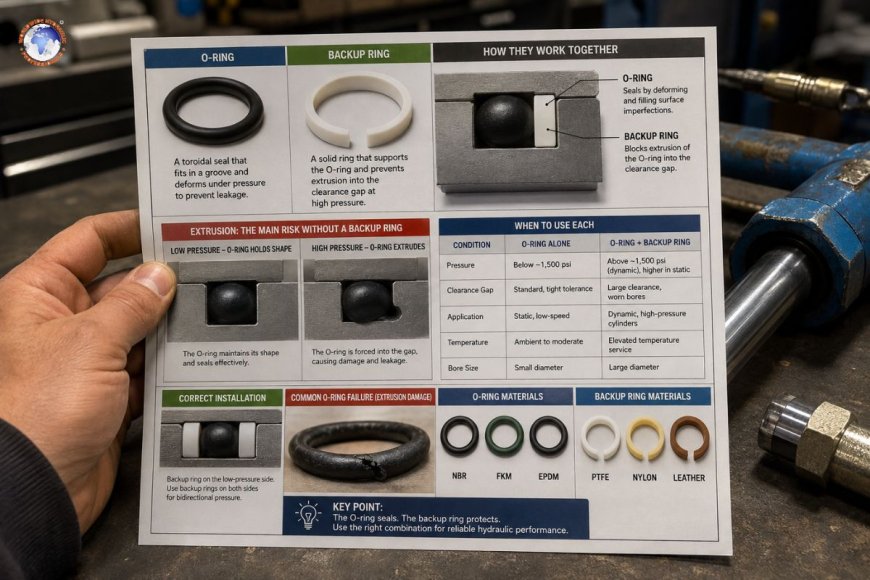 O-ring vs backup ring in hydraulic systems: when to use each and why