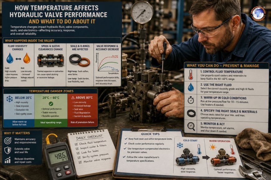 How temperature affects hydraulic valve performance and what to do about it?