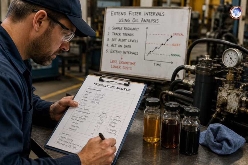 How to use hydraulic oil analysis to extend filter change intervals
