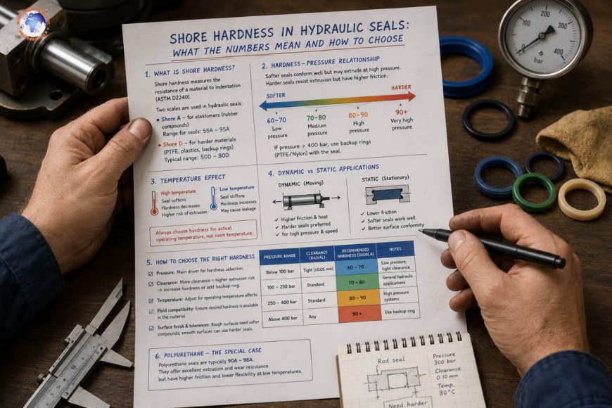 Shore hardness in hydraulic seals: what the numbers mean and how to choose