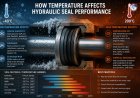 How temperature affects hydraulic seal performance?